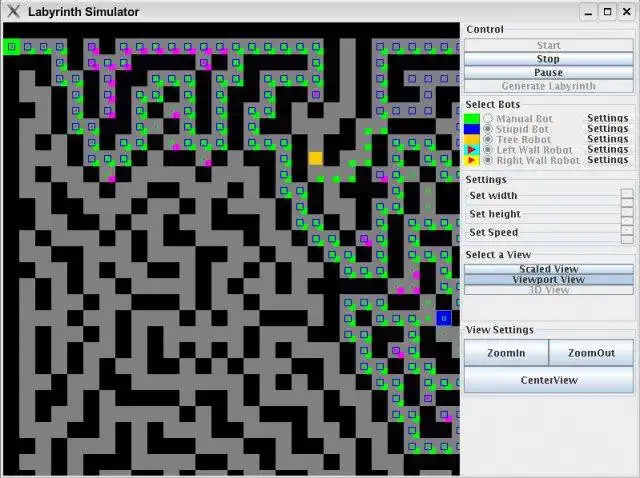 Pobierz narzędzie internetowe lub aplikację internetową Perfect Labyrinth Simulation do uruchomienia w systemie Linux online