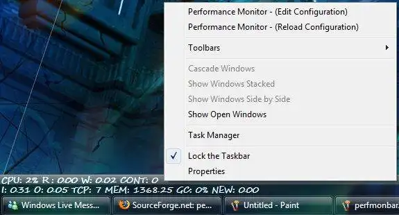 Download web tool or web app Performance Monitor Toolbar