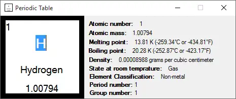 Download web tool or web app Periodic Finder