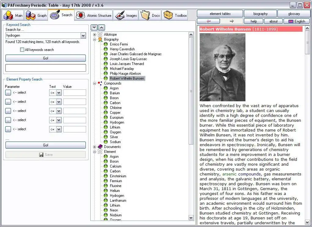 Mag-download ng web tool o web app na Periodic Table Explorer