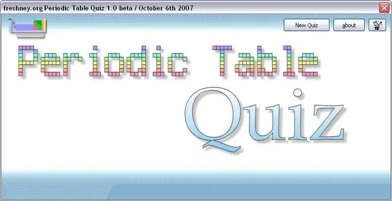 Download web tool or web app Periodic Table Quiz