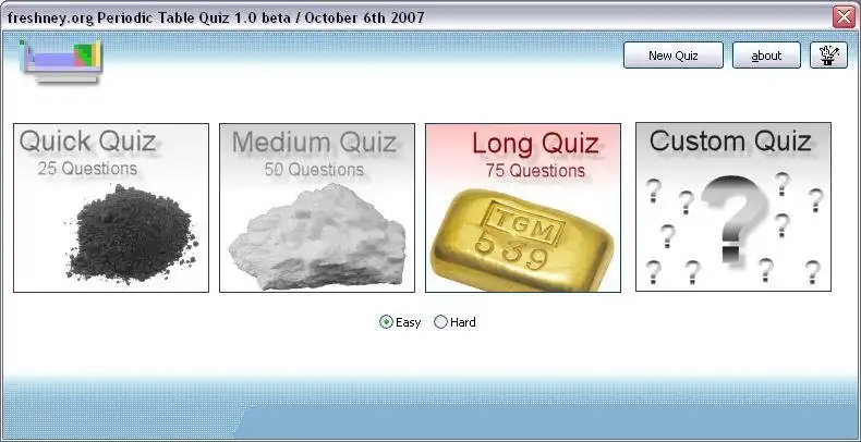 Download web tool or web app Periodic Table Quiz