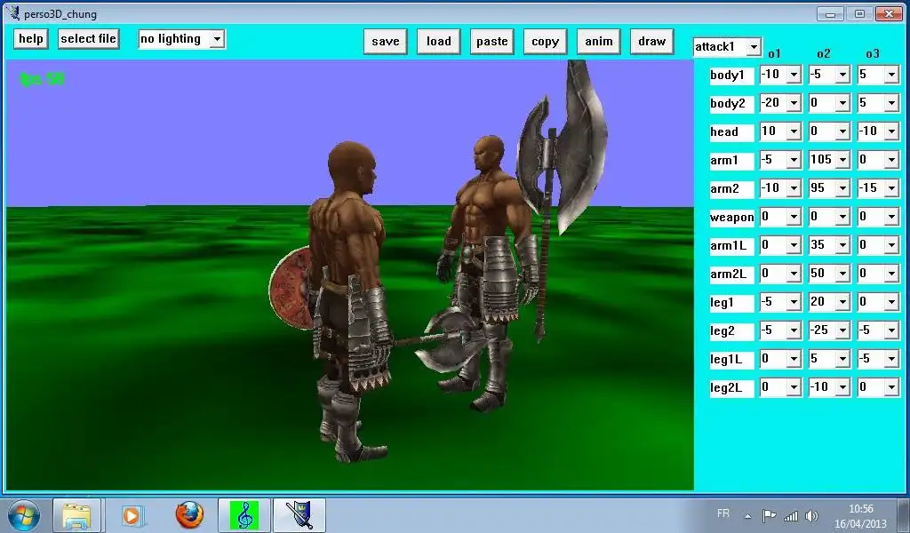 Завантажте веб-інструмент або веб-програму perso3D_chung / sword 3D для роботи в Windows онлайн через Linux онлайн