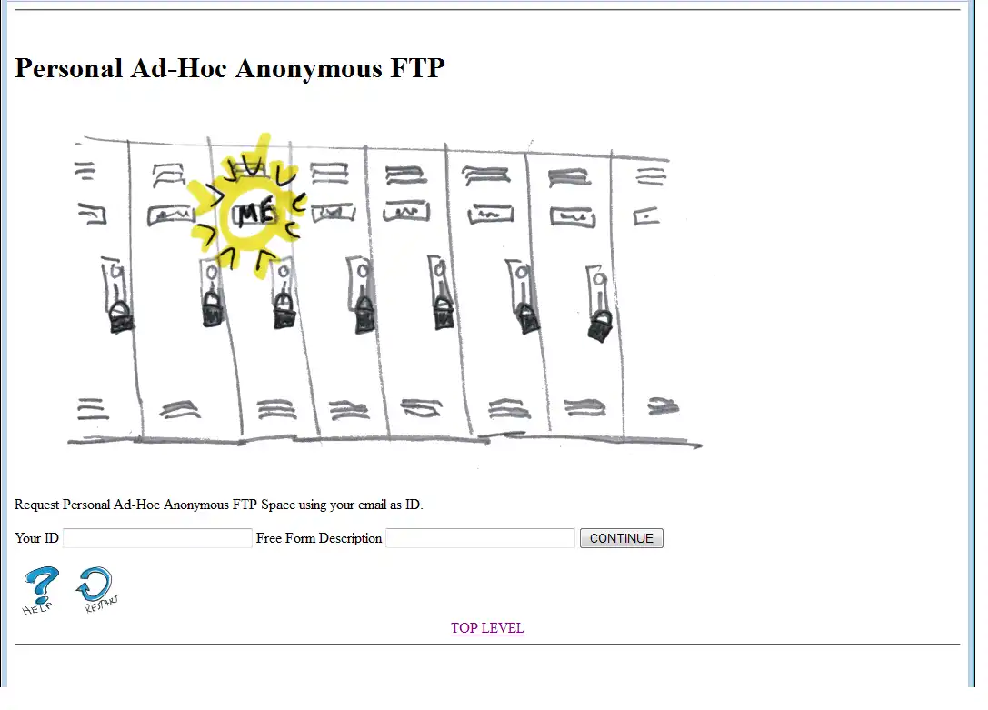 Download web tool or web app Personal Ad-Hoc Anonymous FTP