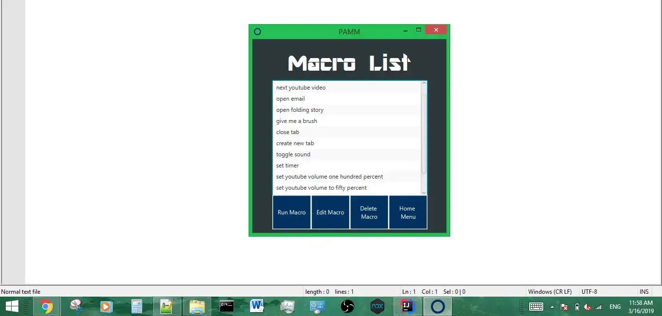 Download web tool or web app Personal Assistant Macro Maker to run in Windows online over Linux online