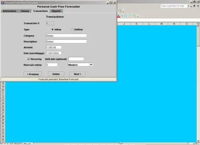 Descargue la herramienta web o la aplicación web Personal Cash Flow Forecaster