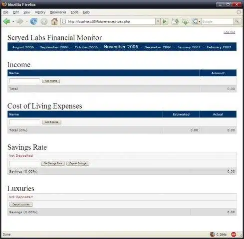 Download web tool or web app Personal Finance Manager