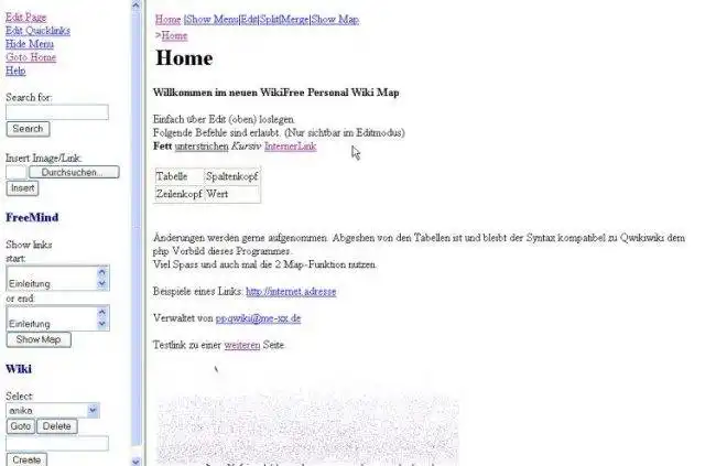 Download web tool or web app Personal Python QwikiWiki with MindMap
