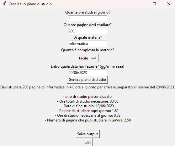Download web tool or web app Personal Study Planner