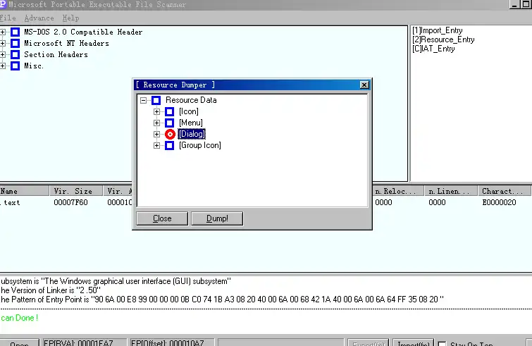 Descargue la herramienta web o la aplicación web PE Scanner para ejecutar en Windows en línea sobre Linux en línea