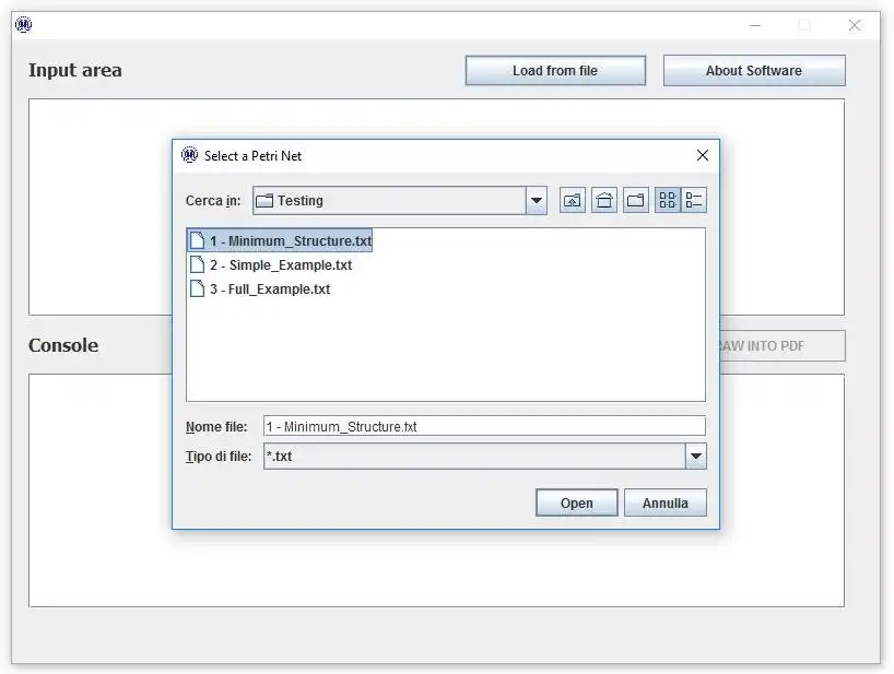 Unduh alat web atau aplikasi web Petri Net Diagram Compiler