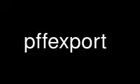 Rulați pffexport în furnizorul de găzduire gratuit OnWorks prin Ubuntu Online, Fedora Online, emulator online Windows sau emulator online MAC OS