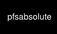 Запустите pfsabsolute в бесплатном хостинг-провайдере OnWorks через Ubuntu Online, Fedora Online, онлайн-эмулятор Windows или онлайн-эмулятор MAC OS