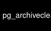 Run pg_archivecleanup in OnWorks free hosting provider over Ubuntu Online, Fedora Online, Windows online emulator or MAC OS online emulator