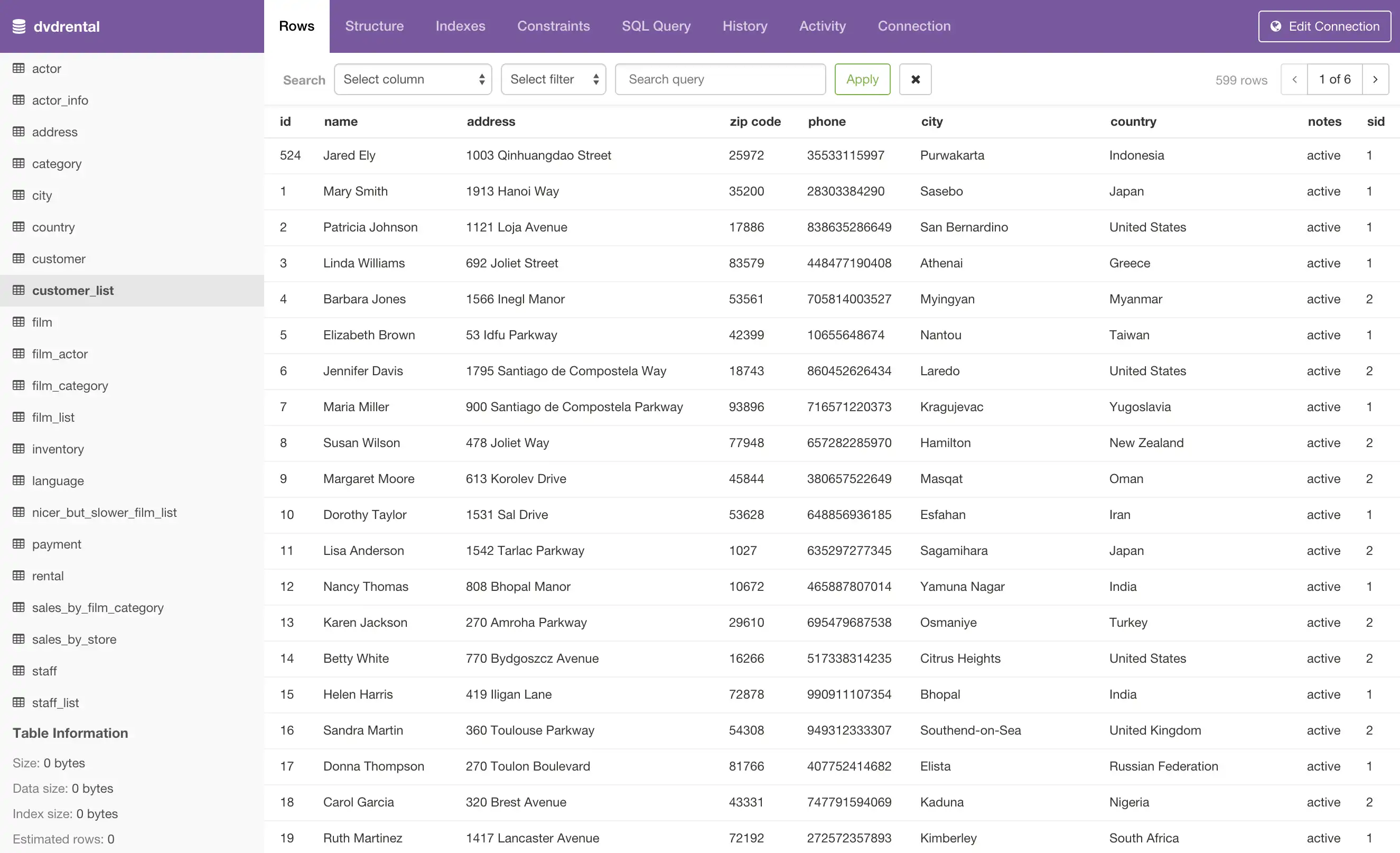 Download web tool or web app pgweb