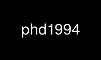 Run phd1994 in OnWorks free hosting provider over Ubuntu Online, Fedora Online, Windows online emulator or MAC OS online emulator