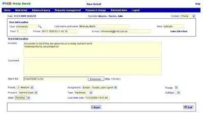 Download web tool or web app PHD Help Desk