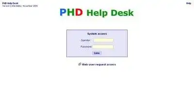 Download web tool or web app PHD Help Desk