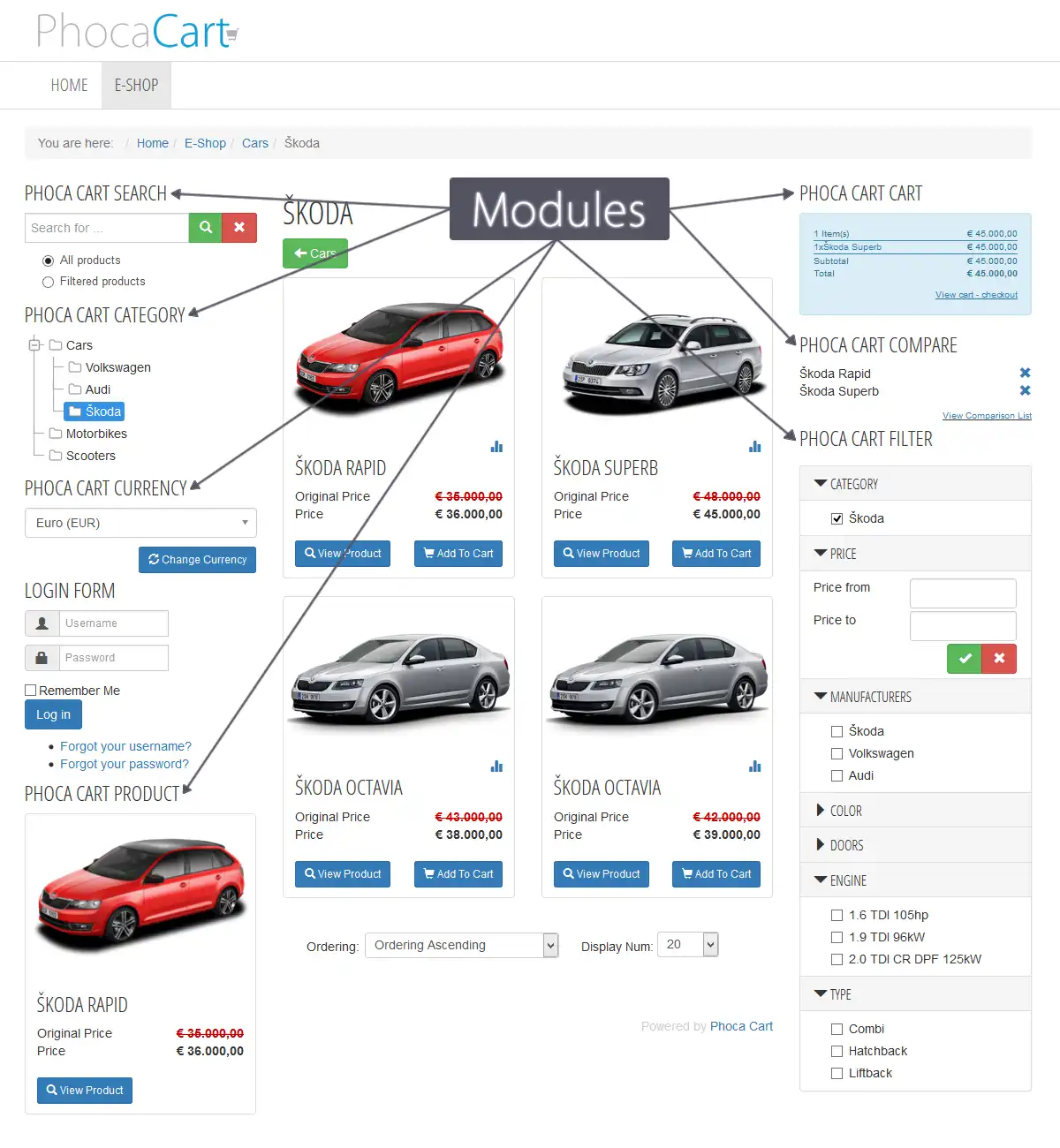 Download web tool or web app PhocaCart