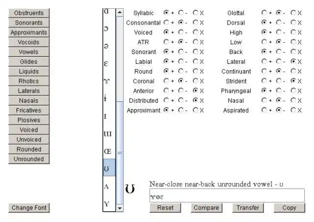 ดาวน์โหลดเครื่องมือเว็บหรือเว็บแอป Phonology Charts