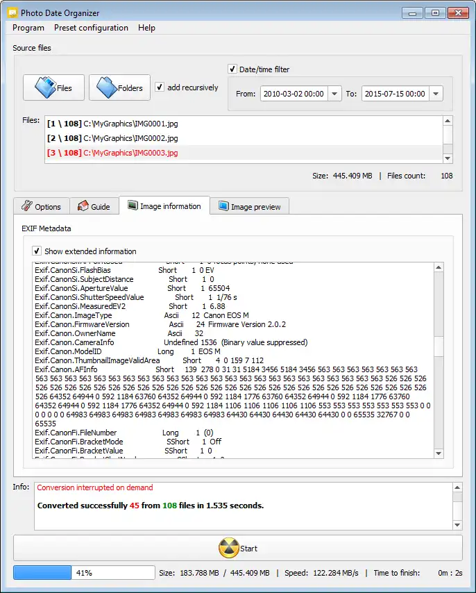 Descargue la herramienta web o la aplicación web Photo Date Organizer