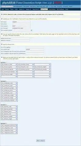 Pobierz narzędzie internetowe lub aplikację internetową phpAddEdit Generator formularzy