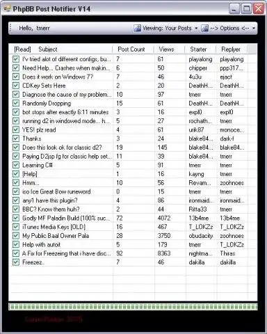 Download web tool or web app PhpBB Forum Post Notifier
