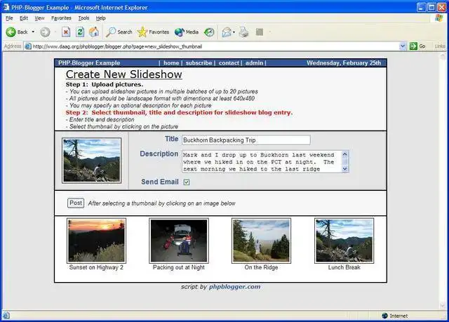 Mag-download ng web tool o web app na PHP-Blogger