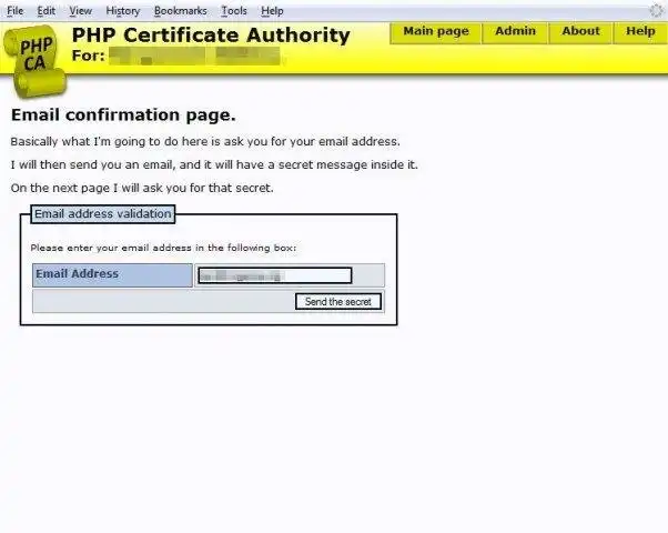 ດາວໂຫຼດເຄື່ອງມືເວັບ ຫຼື web app PHP Certificate Authority