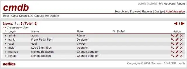 Laden Sie das Web-Tool oder die Web-App PHP-CMDB herunter