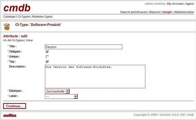 Descărcați instrumentul web sau aplicația web PHP-CMDB