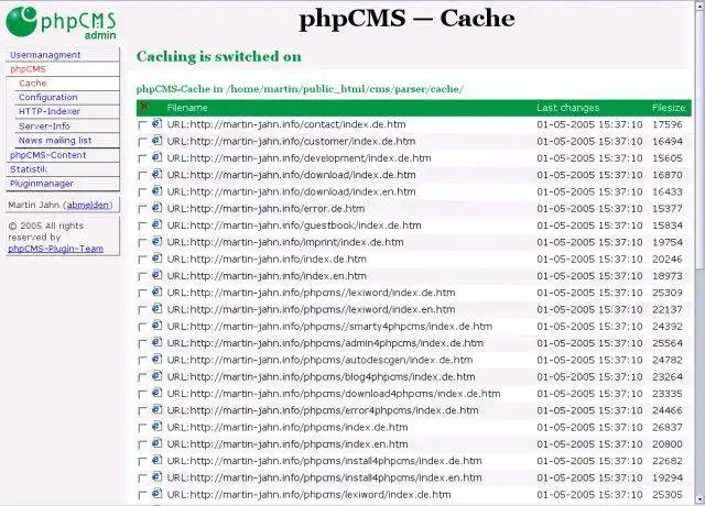 Descărcați instrumentul web sau aplicația web phpCMS-plugins