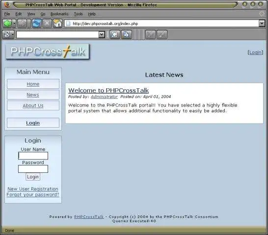 ابزار وب یا برنامه وب PHPCrossTalk را دانلود کنید