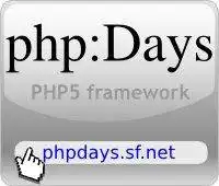 Download web tool or web app phpDays - flexible php5 framework