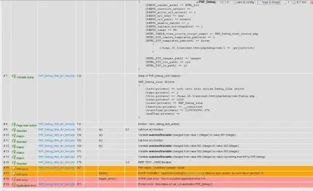 Muat turun alat web atau apl web PHP_Debug