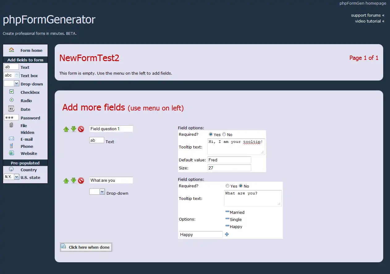 Download web tool or web app phpformgenerator