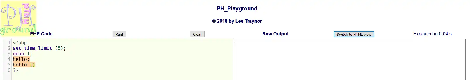 웹 도구 또는 웹 앱 PH_Playground 다운로드