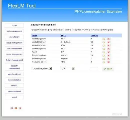 Download web tool or web app phpLicenseWatcherExtension