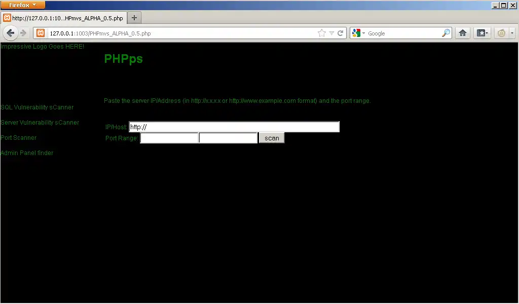 ابزار وب یا برنامه وب مجموعه آسیب‌پذیری کوچک PHP را دانلود کنید