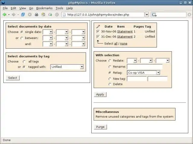 Descargue la herramienta web o la aplicación web phpMyArchive