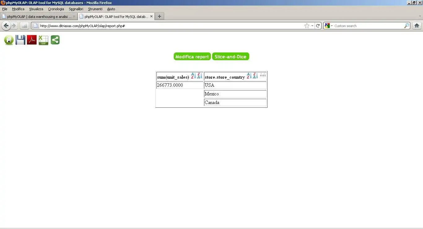 Download web tool or web app phpMyOLAP
