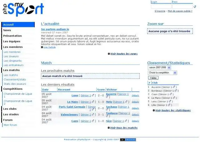 Mag-download ng web tool o web app na phpMySport