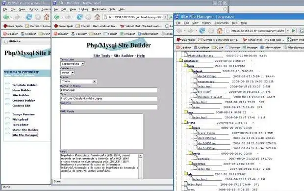 Descărcați instrumentul web sau aplicația web PHP/Mysql Site Builder