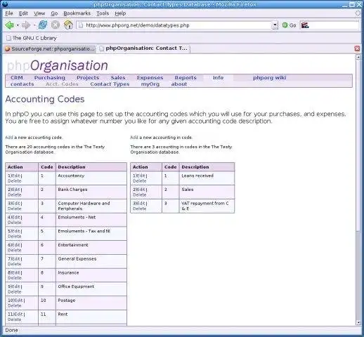 Baixe a ferramenta da web ou o aplicativo da web phpOrganisation