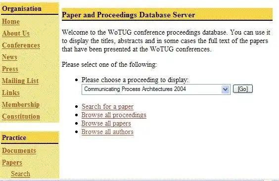 قم بتنزيل أداة الويب أو تطبيق الويب PHP Paper and Proceedings Database