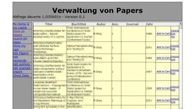 Download web tool or web app PHP Papers DB