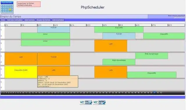 Download web tool or web app PhpScheduler