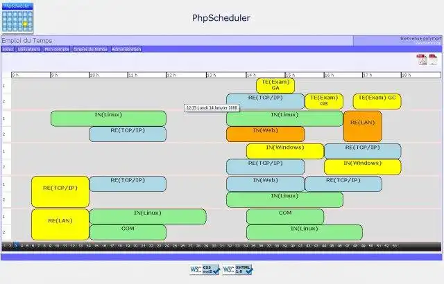 Download web tool or web app PhpScheduler