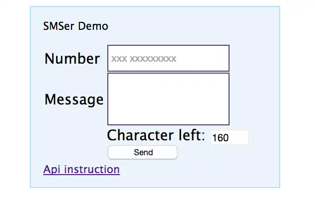 Download web tool or web app PHP script for SMS sending