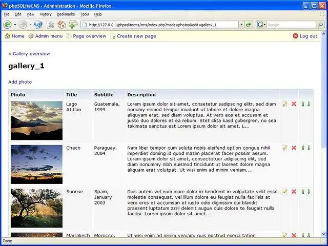 Download web tool or web app phpSQLiteCMS